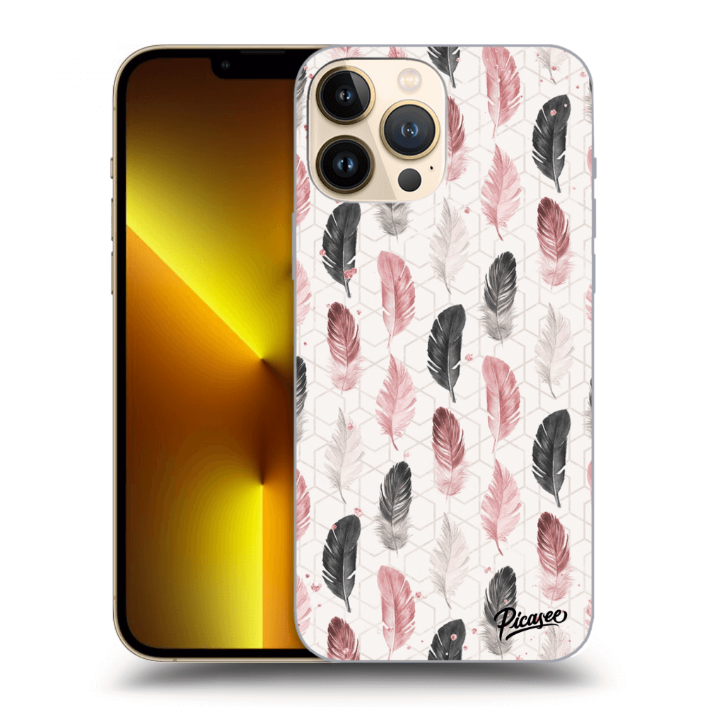 Picasee silikónový prehľadný obal pre Apple iPhone 13 Pro Max - Pírka 2