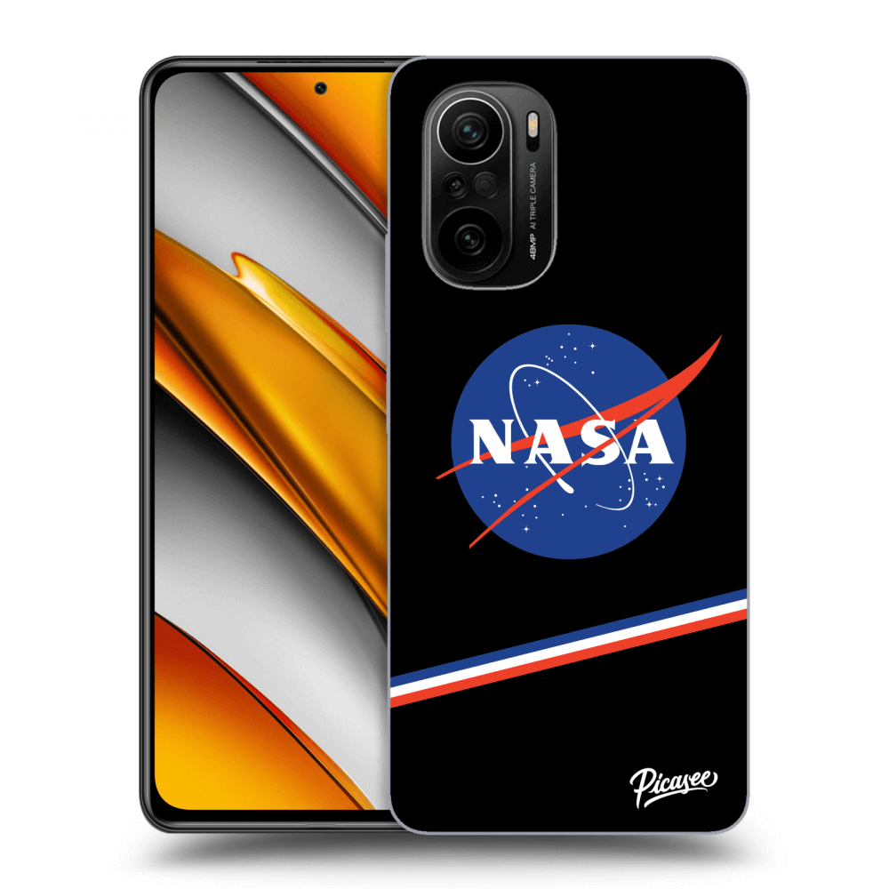 Picasee silikónový čierny obal pre Xiaomi Poco F3 - NASA Original