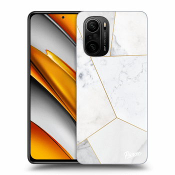 Obal pre Xiaomi Poco F3 - White tile