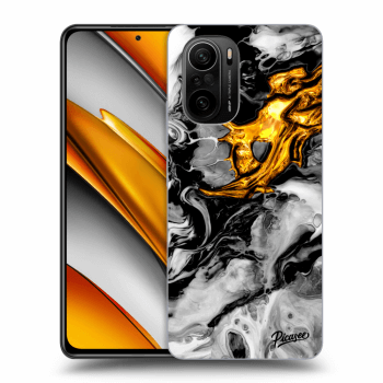 Obal pre Xiaomi Poco F3 - Black Gold 2