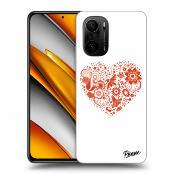 Picasee silikónový prehľadný obal pre Xiaomi Poco F3 - Big heart
