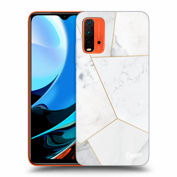 Obal pre Xiaomi Redmi 9T - White tile