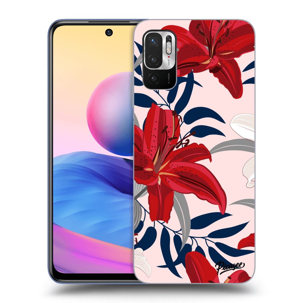 Picasee ULTIMATE CASE pro Xiaomi Redmi Note 10 5G - Red Lily