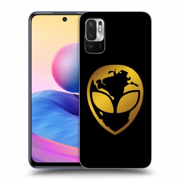 Obal pre Xiaomi Redmi Note 10 5G - EARTH - Gold Alien 3.0