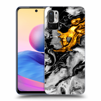 Obal pre Xiaomi Redmi Note 10 5G - Black Gold 2