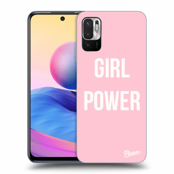 Picasee silikónový čierny obal pre Xiaomi Redmi Note 10 5G - Girl power