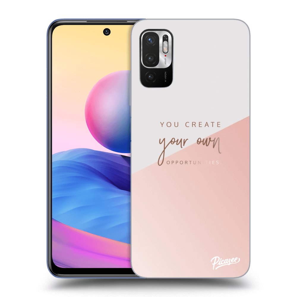 Picasee silikónový čierny obal pre Xiaomi Redmi Note 10 5G - You create your own opportunities