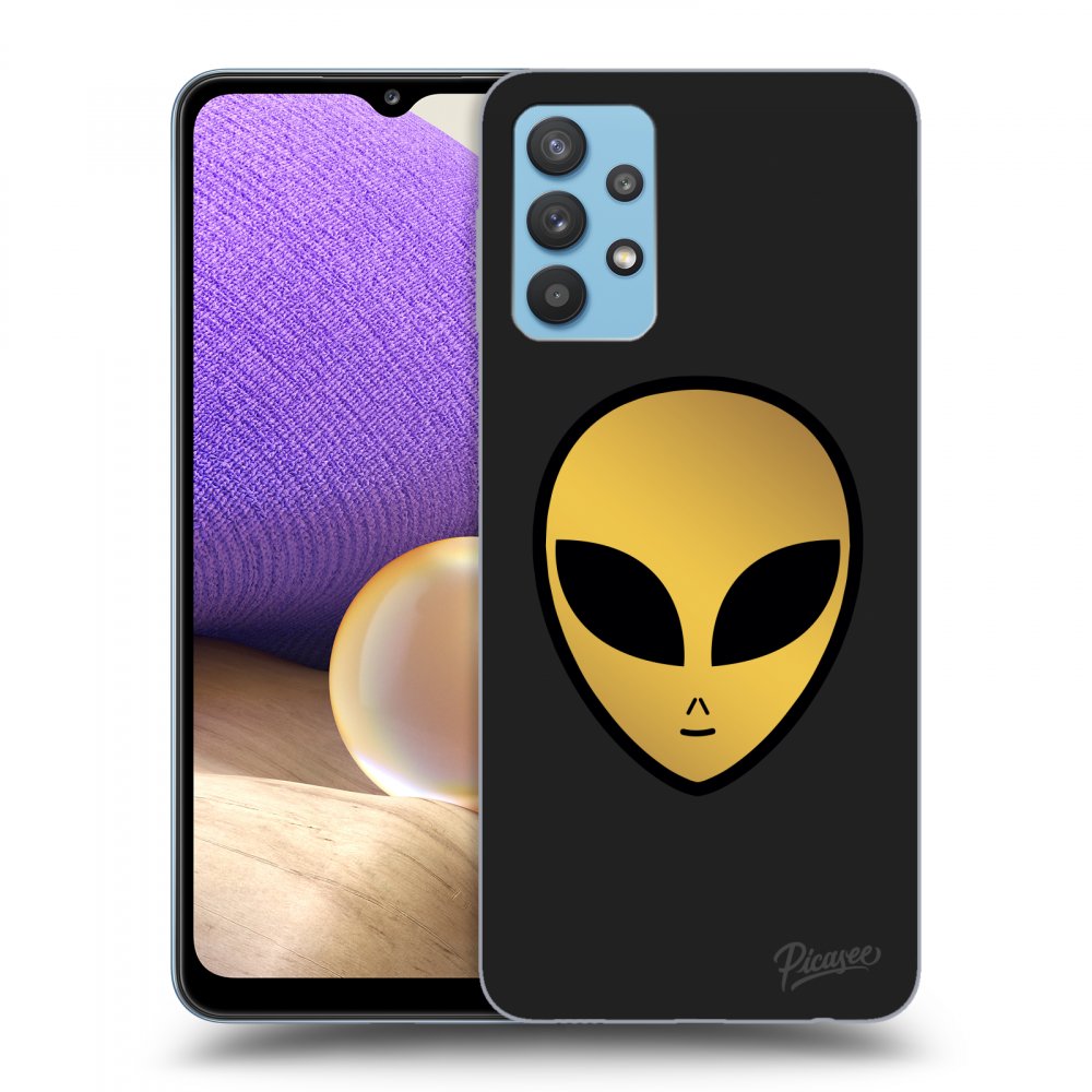 Picasee silikónový čierny obal pre Samsung Galaxy A32 4G SM-A325F - Earth - Alien