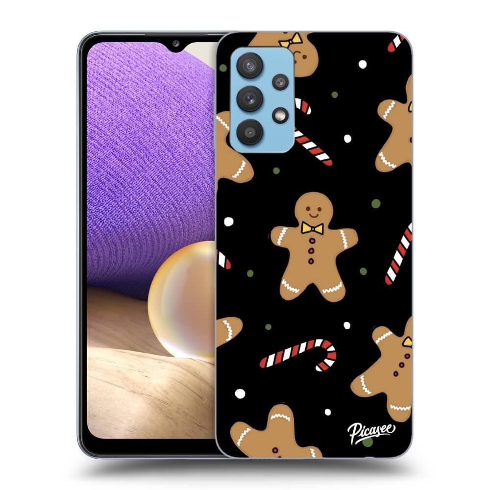 Picasee silikónový čierny obal pre Samsung Galaxy A32 4G SM-A325F - Gingerbread