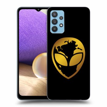 Obal pre Samsung Galaxy A32 4G SM-A325F - EARTH - Gold Alien 3.0