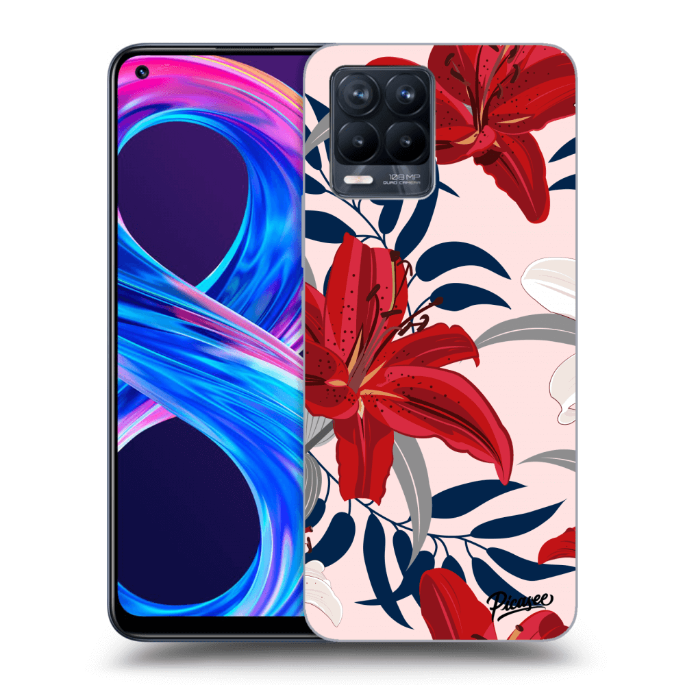 Picasee ULTIMATE CASE pro Realme 8 Pro - Red Lily