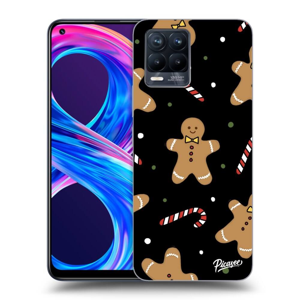Picasee silikónový čierny obal pre Realme 8 Pro - Gingerbread