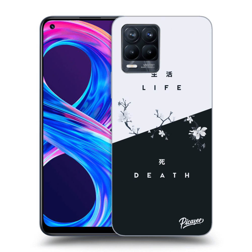 Picasee silikónový čierny obal pre Realme 8 Pro - Life - Death