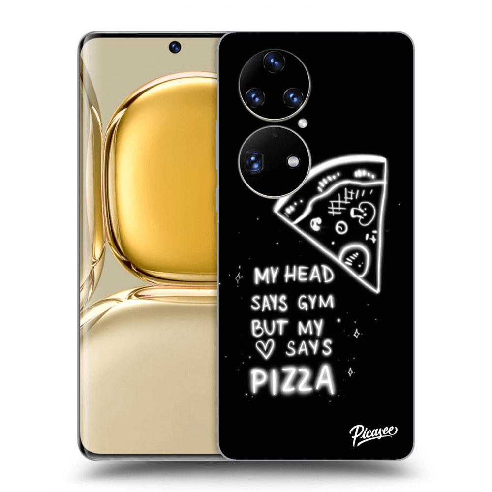 Picasee silikónový prehľadný obal pre Huawei P50 - Pizza