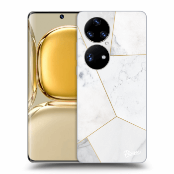 Obal pre Huawei P50 - White tile