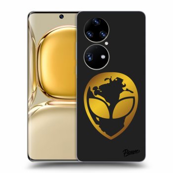 Obal pre Huawei P50 - EARTH - Gold Alien 3.0