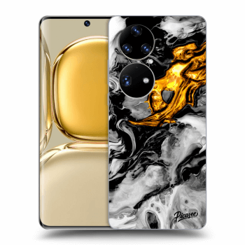 Obal pre Huawei P50 - Black Gold 2