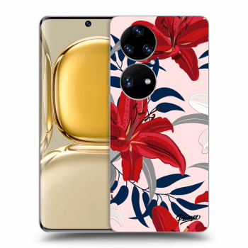 Obal pre Huawei P50 - Red Lily
