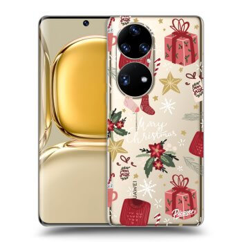 Picasee silikónový prehľadný obal pre Huawei P50 - Christmas
