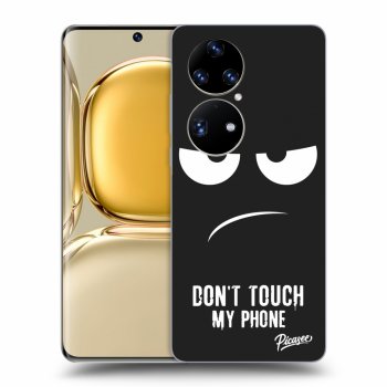 Picasee silikónový čierny obal pre Huawei P50 - Don't Touch My Phone
