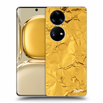 Picasee silikónový prehľadný obal pre Huawei P50 - Gold
