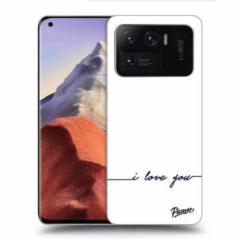 Picasee silikónový čierny obal pre Xiaomi Mi 11 Ultra - I love you
