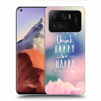 Picasee silikónový čierny obal pre Xiaomi Mi 11 Ultra - Think happy be happy