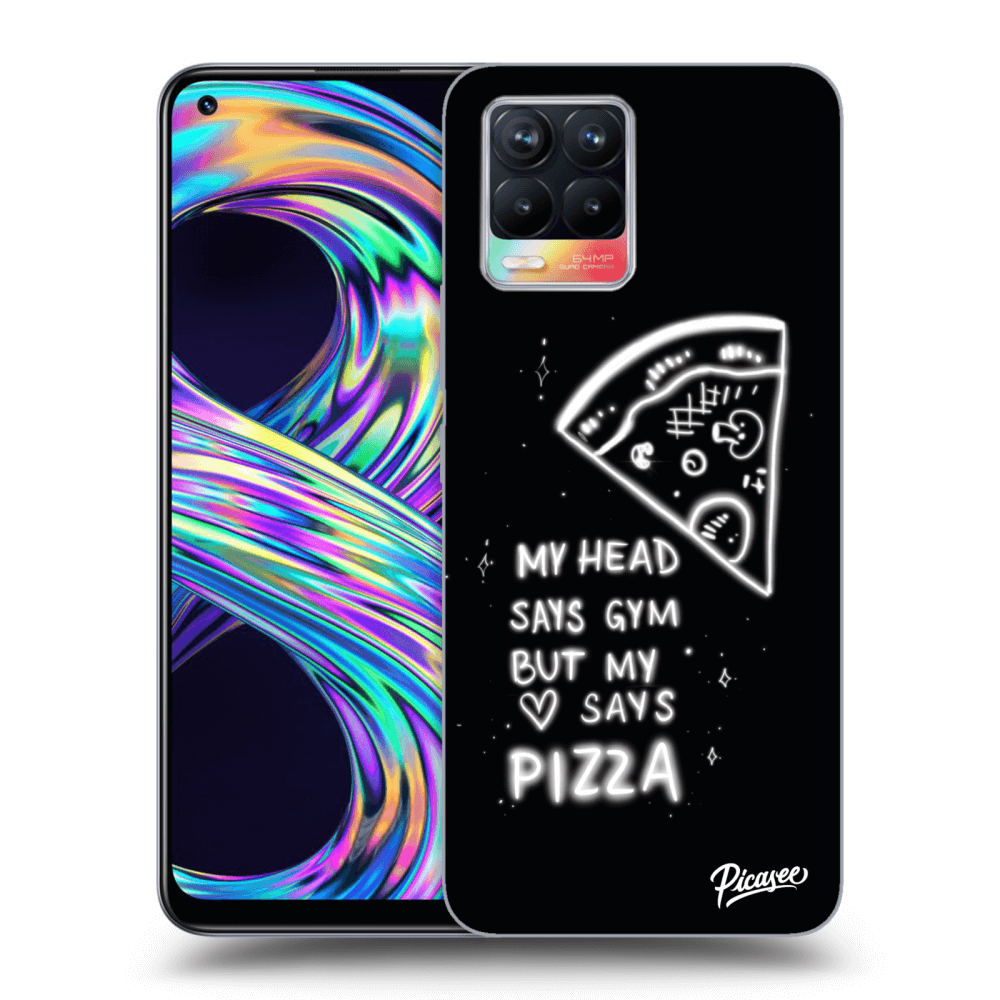Picasee silikónový prehľadný obal pre Realme 8 4G - Pizza