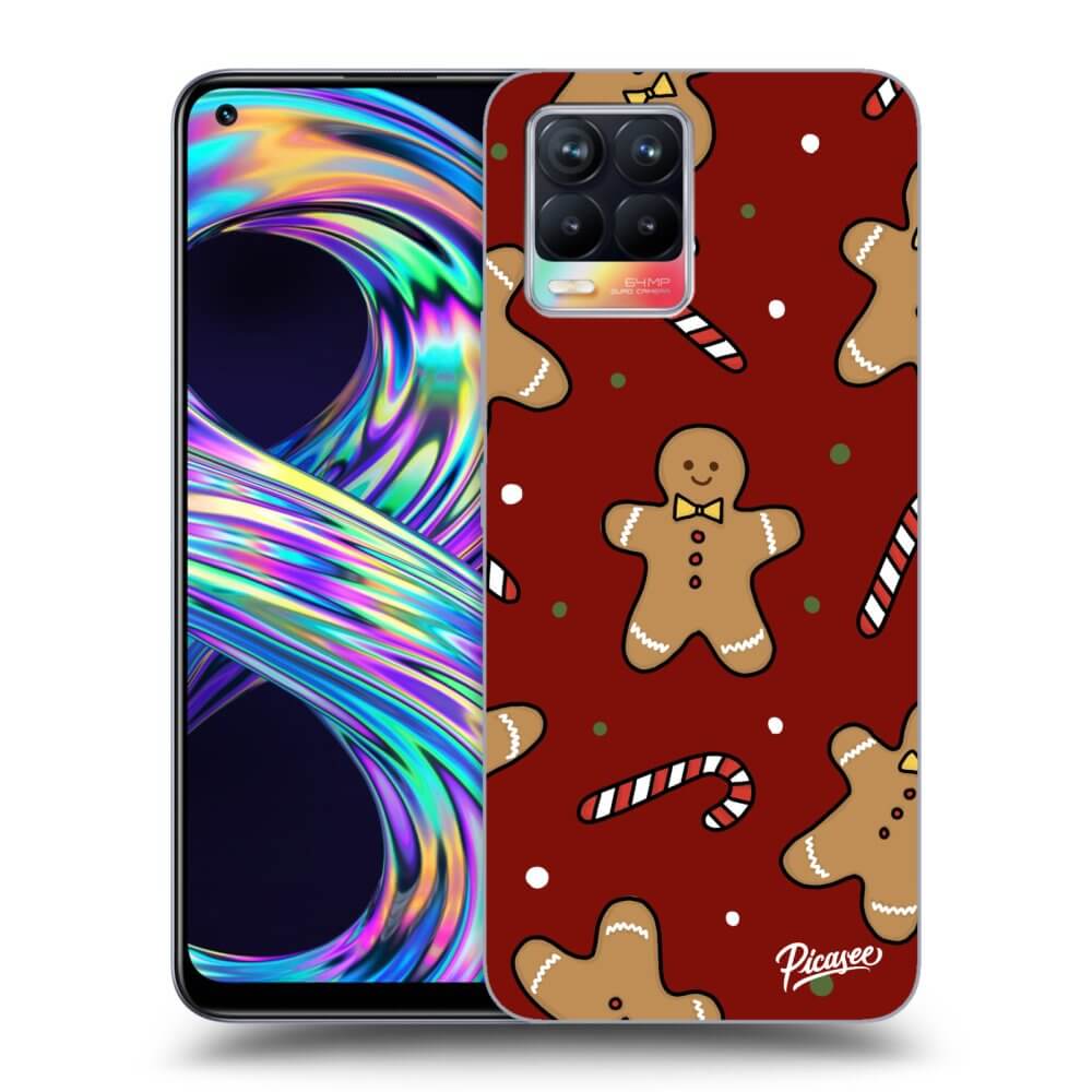 Picasee silikónový čierny obal pre Realme 8 4G - Gingerbread 2