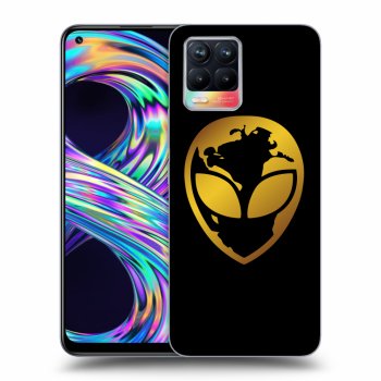 Obal pre Realme 8 4G - EARTH - Gold Alien 3.0
