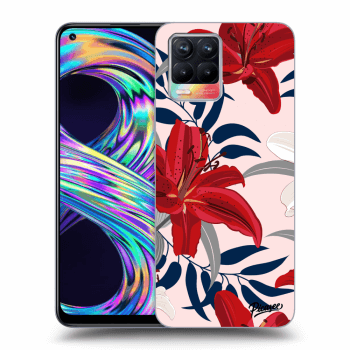 Obal pre Realme 8 4G - Red Lily