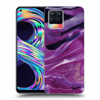 Obal pre Realme 8 4G - Purple glitter
