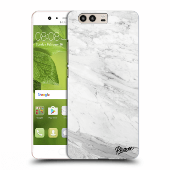 Picasee silikónový prehľadný obal pre Huawei P10 - White marble