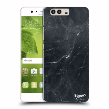 Picasee silikónový prehľadný obal pre Huawei P10 - Black marble