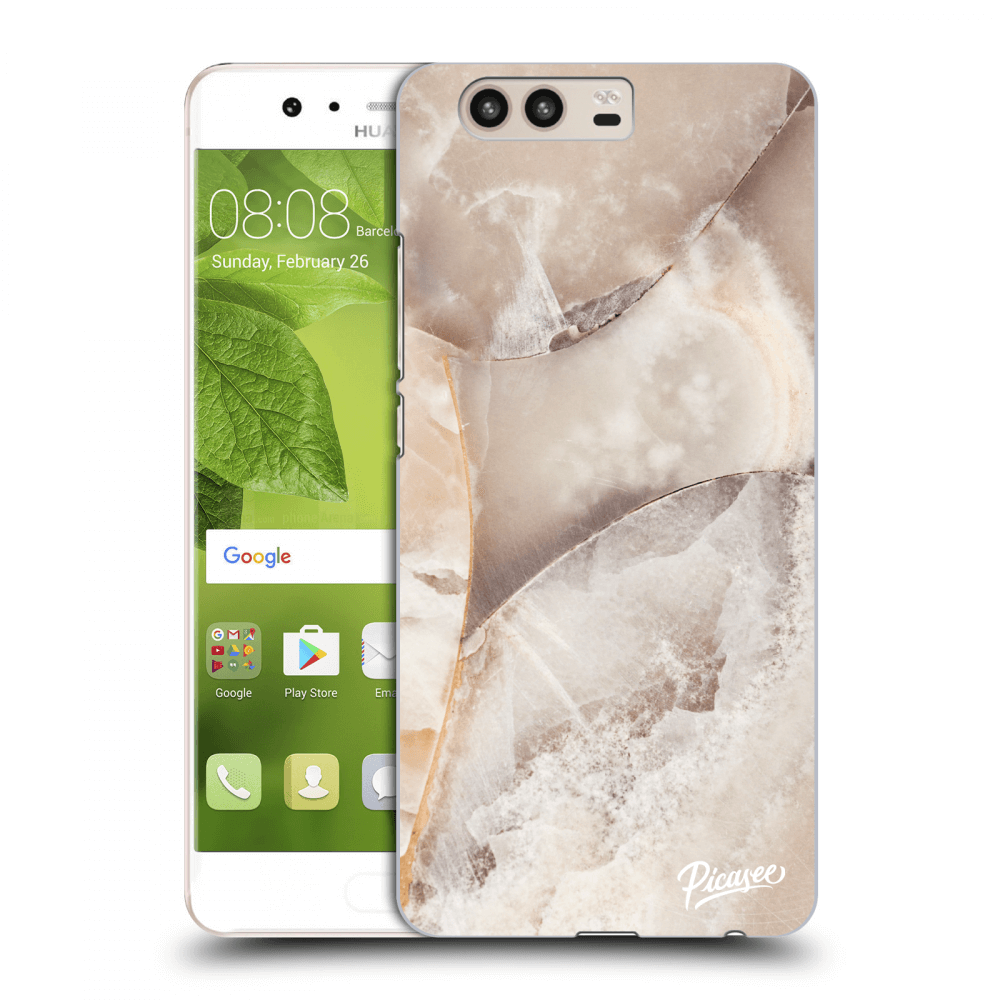 Picasee silikónový prehľadný obal pre Huawei P10 - Cream marble