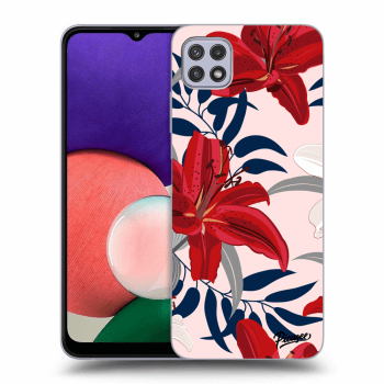 Obal pre Samsung Galaxy A22 5G A226B - Red Lily