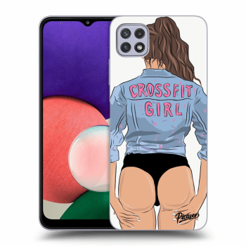 Picasee ULTIMATE CASE pro Samsung Galaxy A22 A226B 5G - Crossfit girl - nickynellow