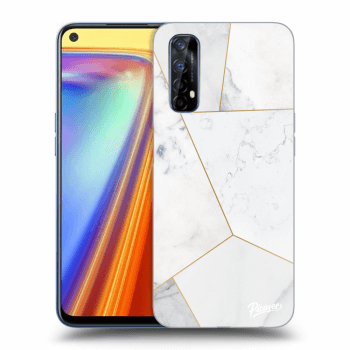 Obal pre Realme 7 - White tile