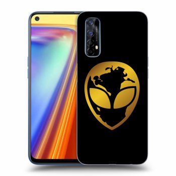 Obal pre Realme 7 - EARTH - Gold Alien 3.0