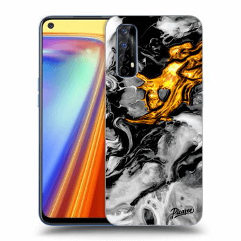 Obal pre Realme 7 - Black Gold 2