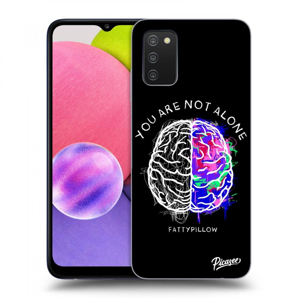 Picasee ULTIMATE CASE pro Samsung Galaxy A02s A025G - Brain - White