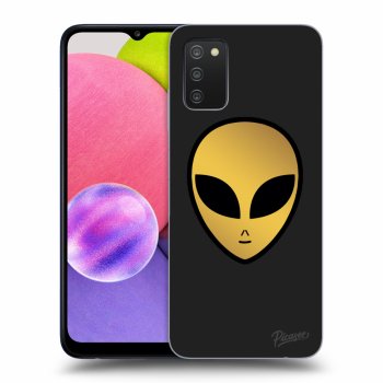 Picasee silikónový čierny obal pre Samsung Galaxy A02s A025G - Earth - Alien