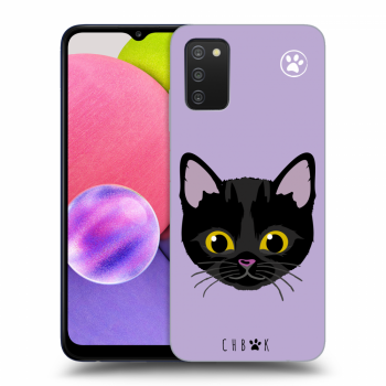 Picasee silikónový čierny obal pre Samsung Galaxy A02s A025G - Chybí mi kočky - Fialová