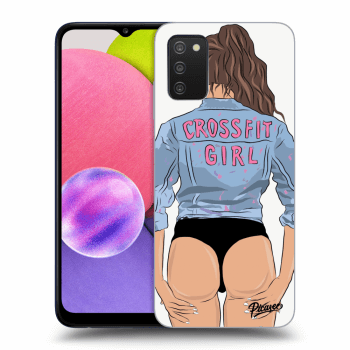 Obal pre Samsung Galaxy A02s A025G - Crossfit girl - nickynellow
