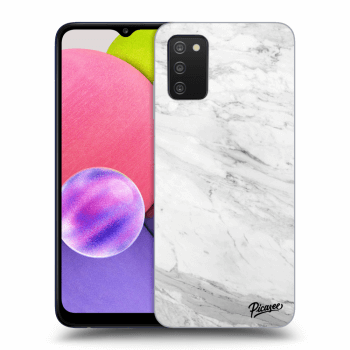 Picasee ULTIMATE CASE pro Samsung Galaxy A02s A025G - White marble