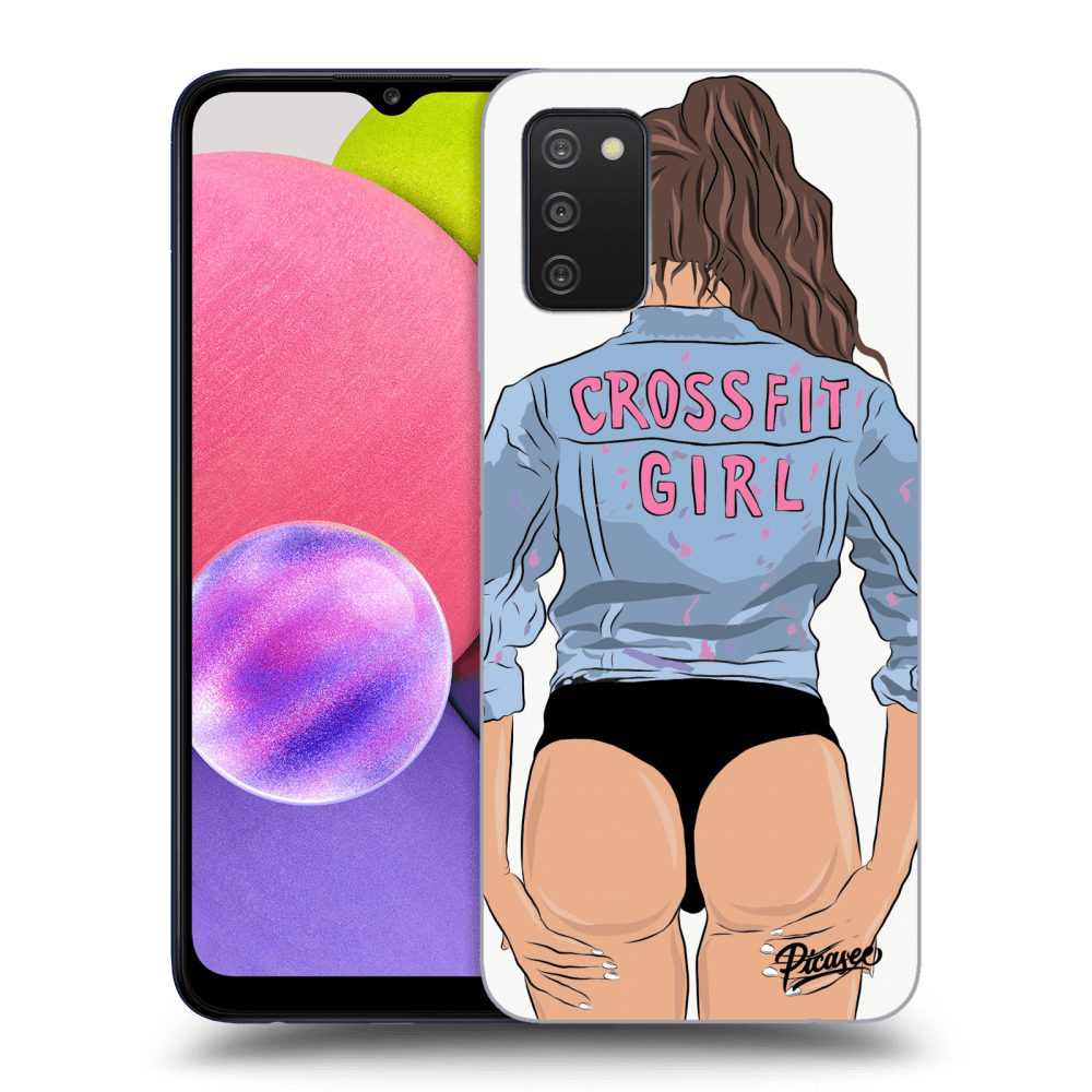 Picasee ULTIMATE CASE pro Samsung Galaxy A02s A025G - Crossfit girl - nickynellow