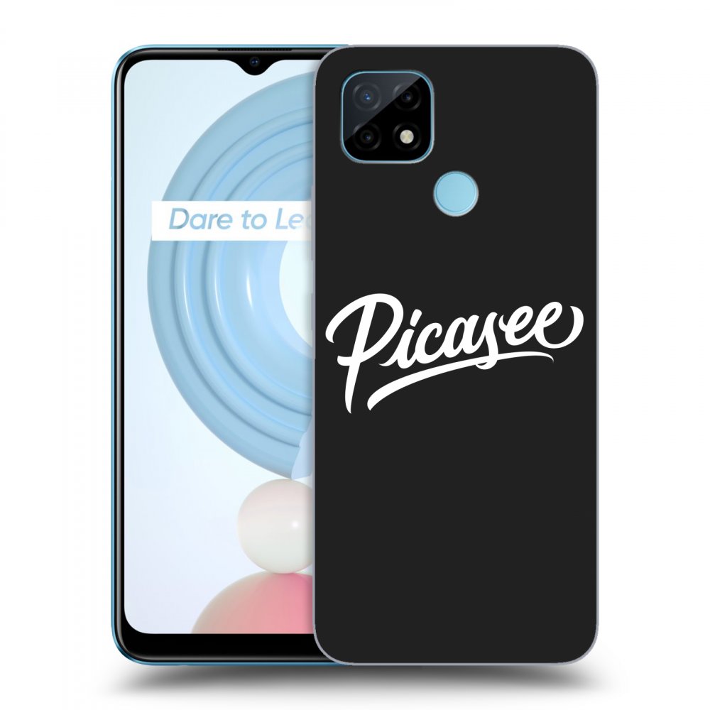 Picasee silikónový čierny obal pre Realme C21 - Picasee - White