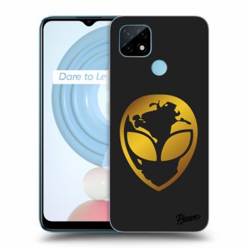 Obal pre Realme C21 - EARTH - Gold Alien 3.0