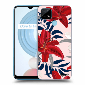 Obal pre Realme C21 - Red Lily