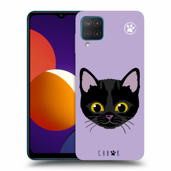 Picasee silikónový čierny obal pre Samsung Galaxy M12 M127F - Chybí mi kočky - Fialová